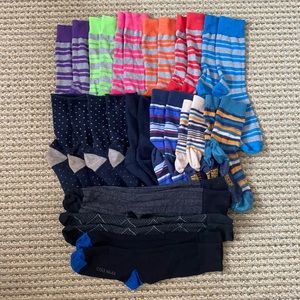 LOT of 15 Assorted Casual Socks - New/Used - Large
